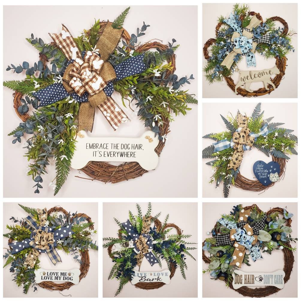 Paw Wreath - Cat or Dog (Footprints on your Heart)