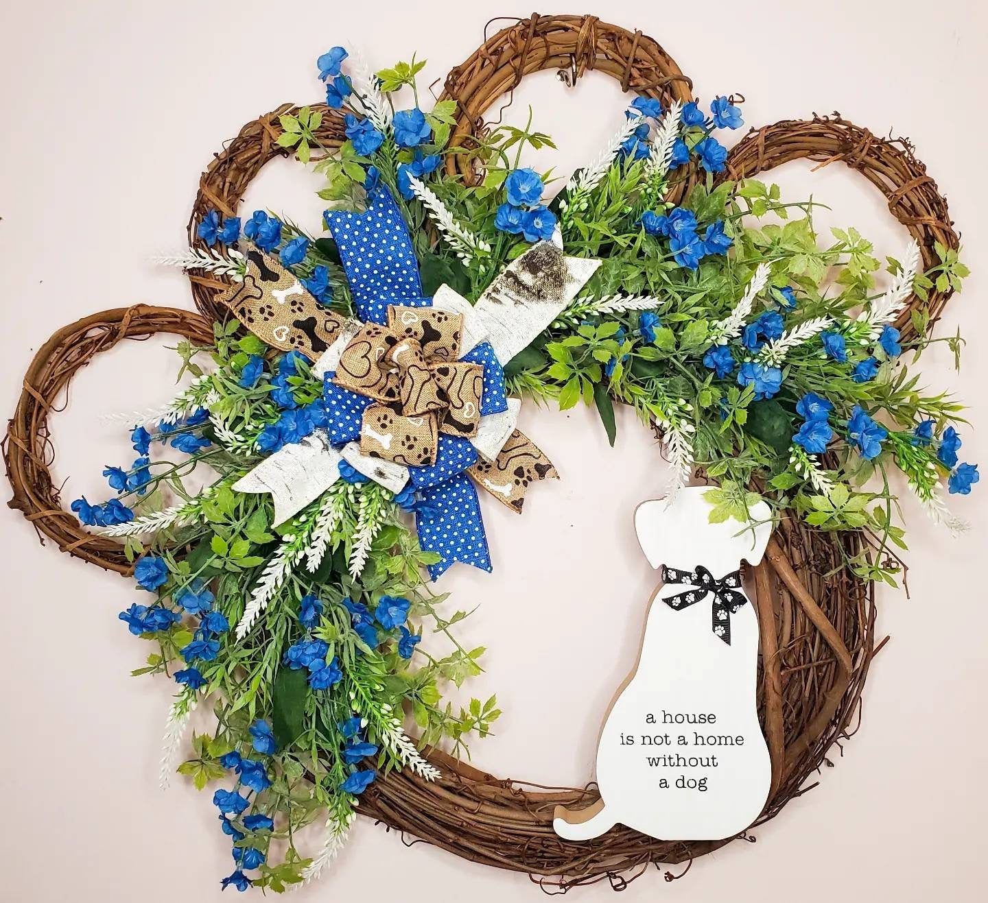 Dog Paw Wreath