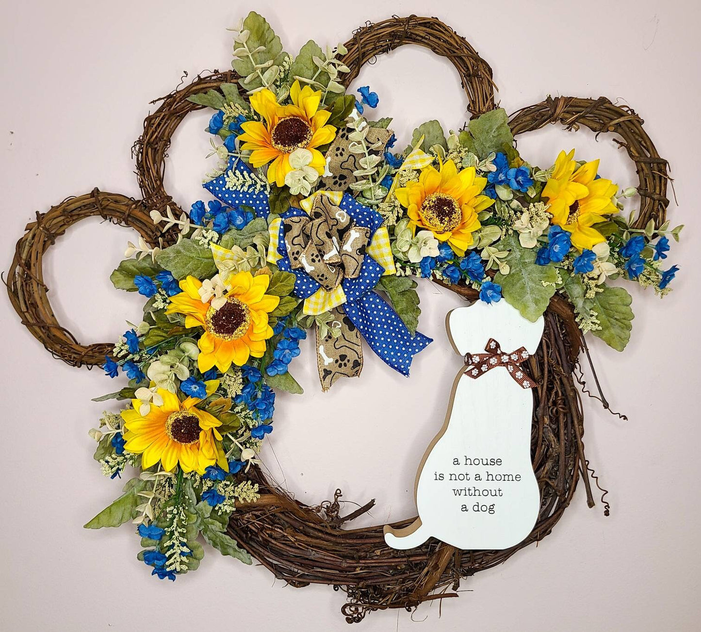 Dog Paw Wreath