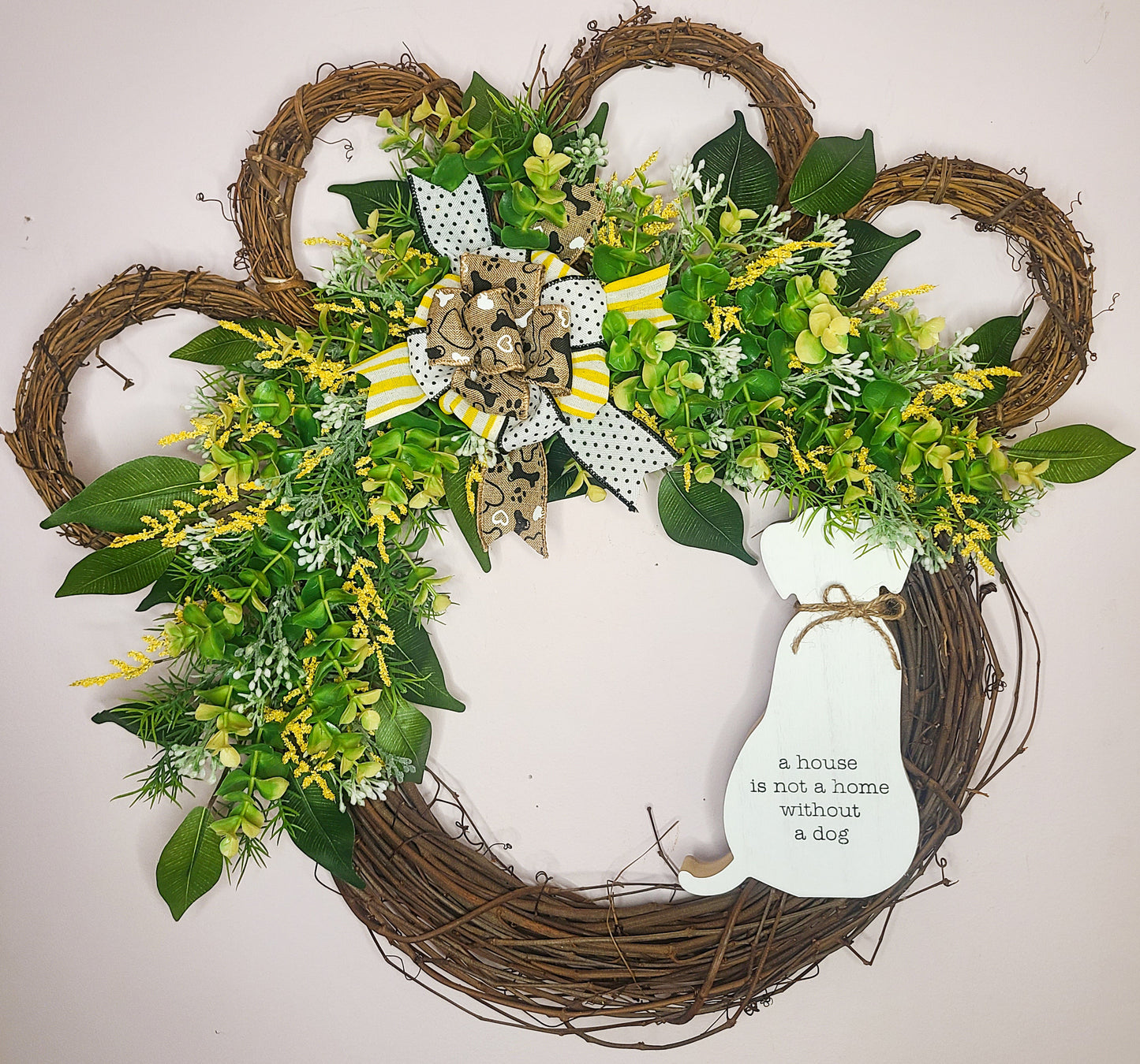 Dog Paw Wreath
