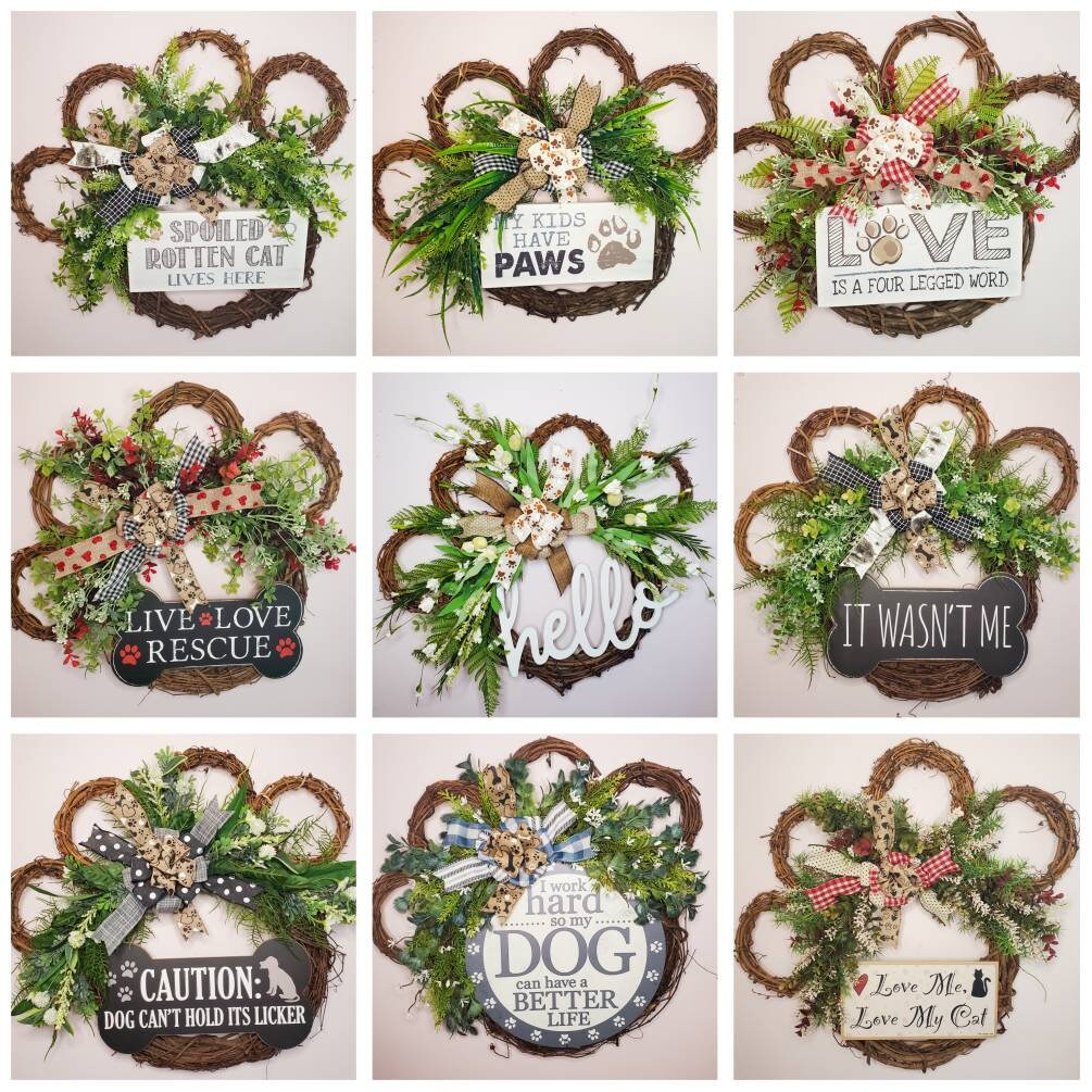 Large Paw Wreath