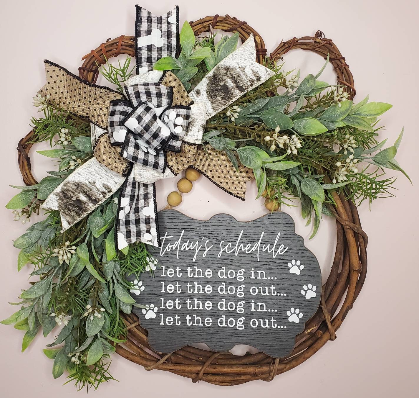 Dog or Cat Paw Wreath