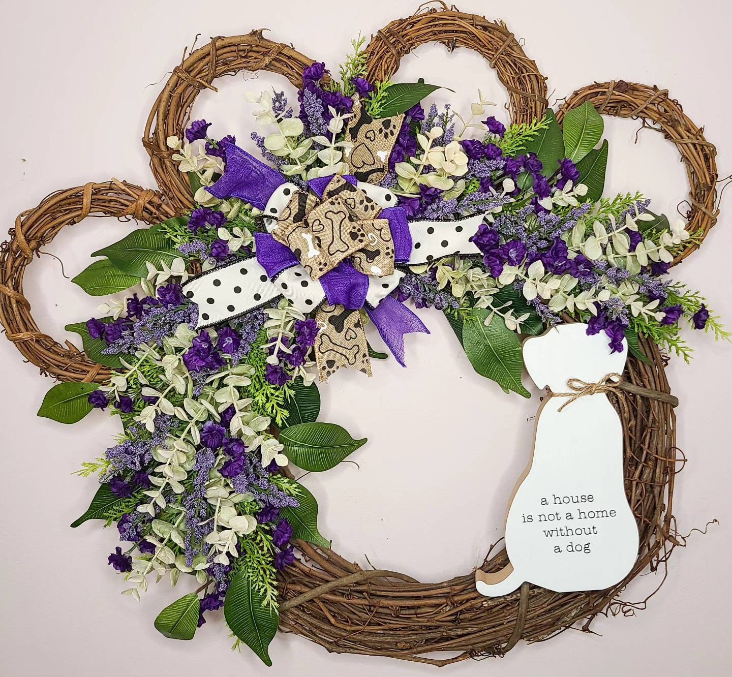 Dog Paw Wreath